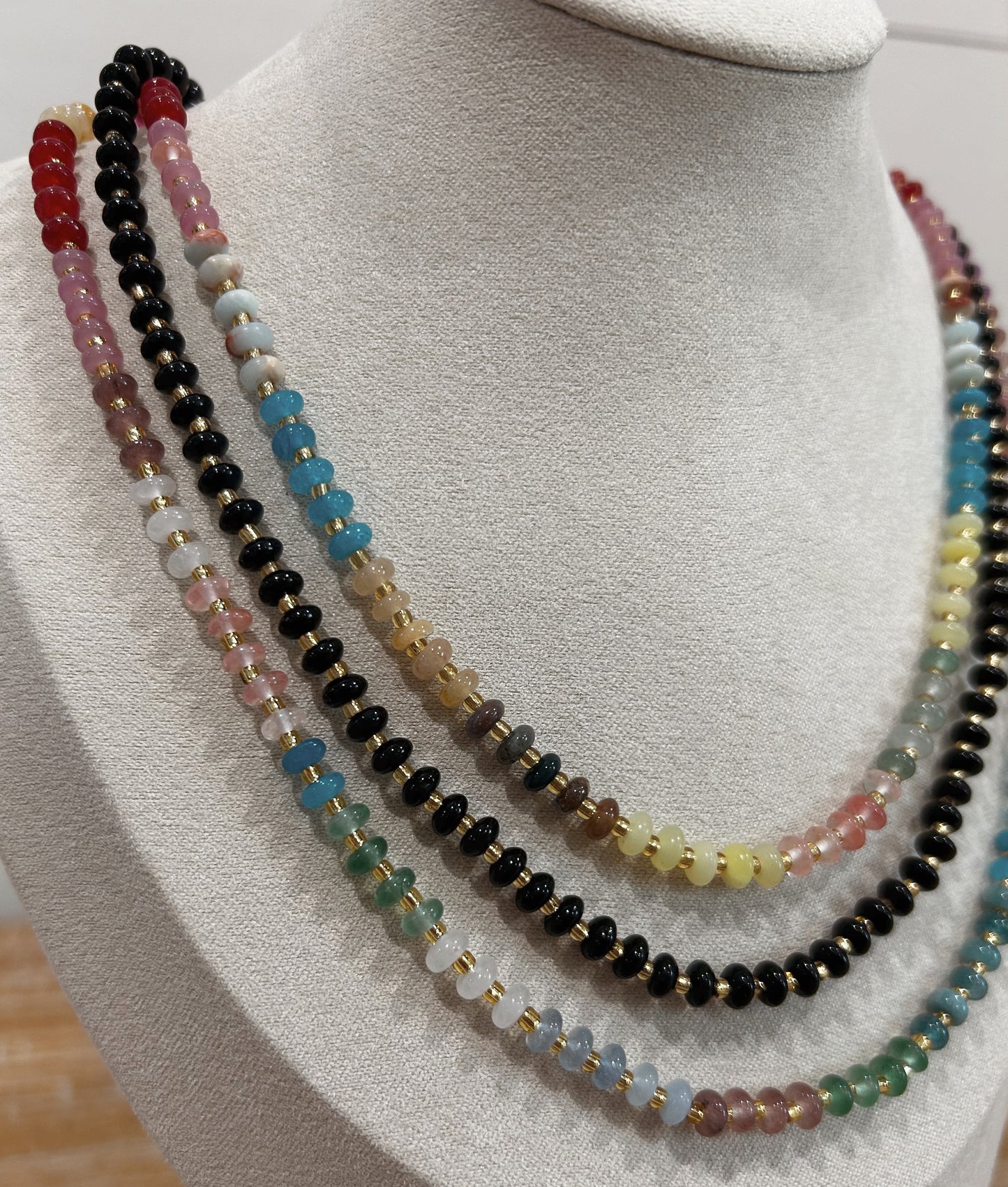 Rainbow Beaded Necklace