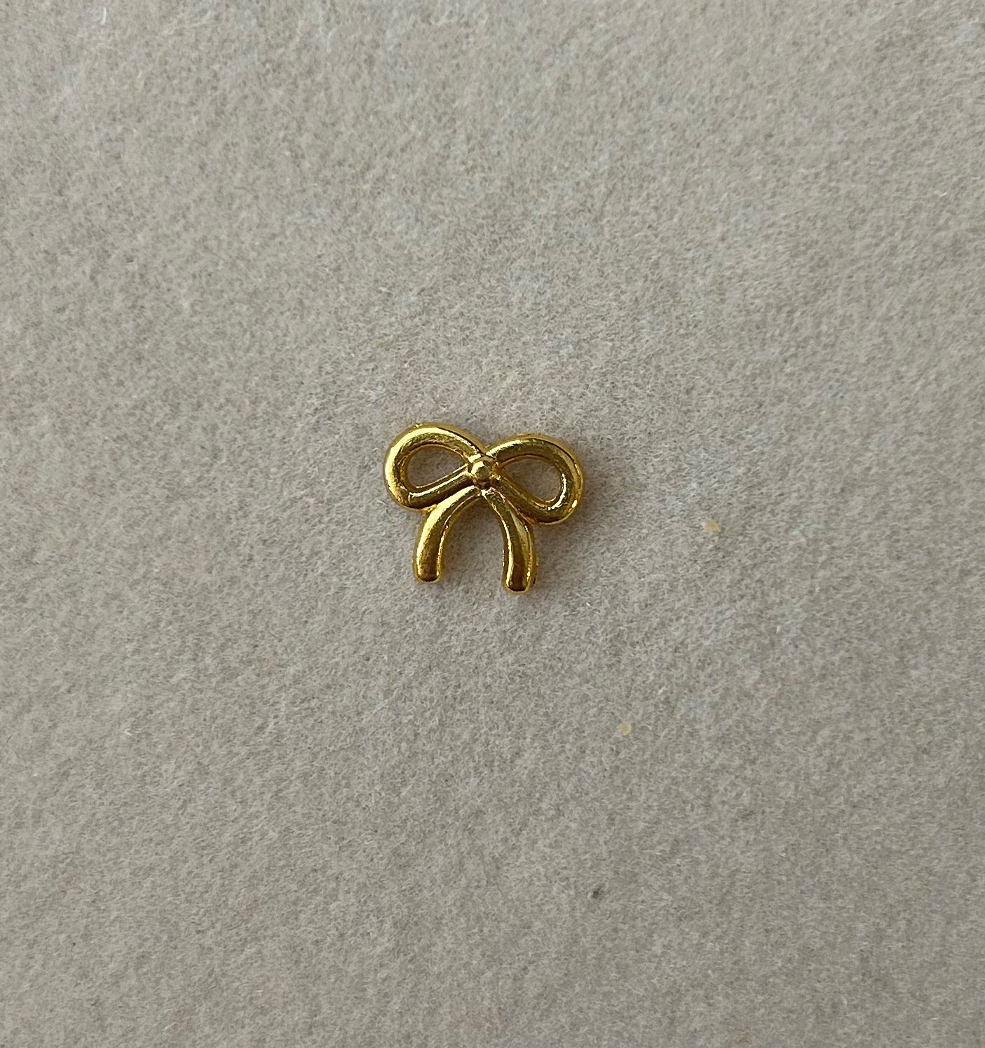 Tiny Gold Bow