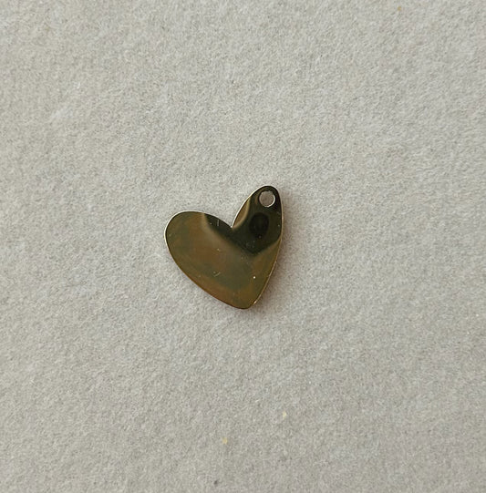 Flat Gold Heart