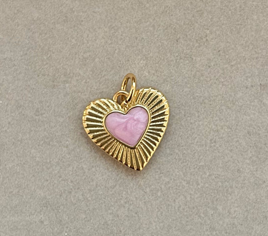 Pink and Gold Heart