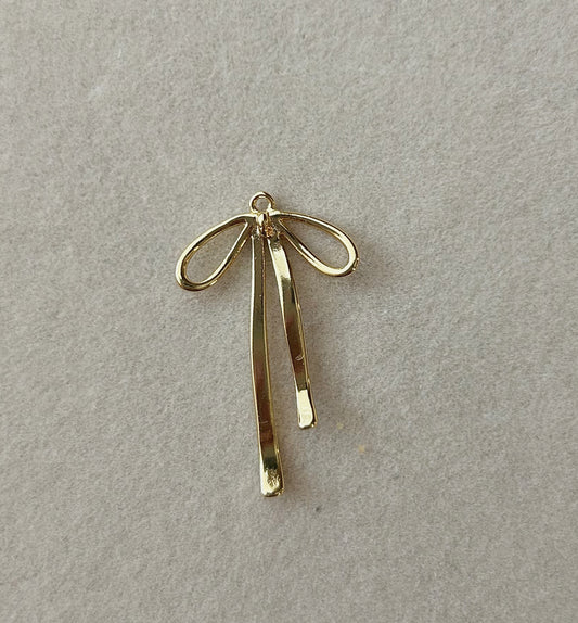 Droopy Gold Bow