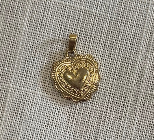 Gold Antique Heart