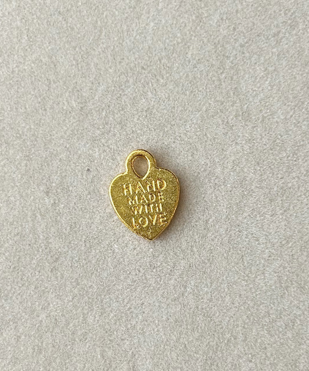 Made With Love Gold Heart