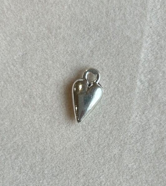 Long Silver Heart