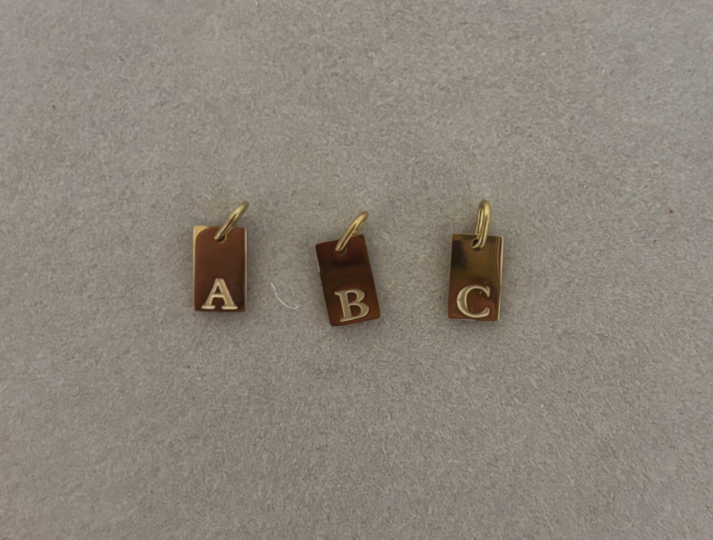 Rectangle Gold Letters