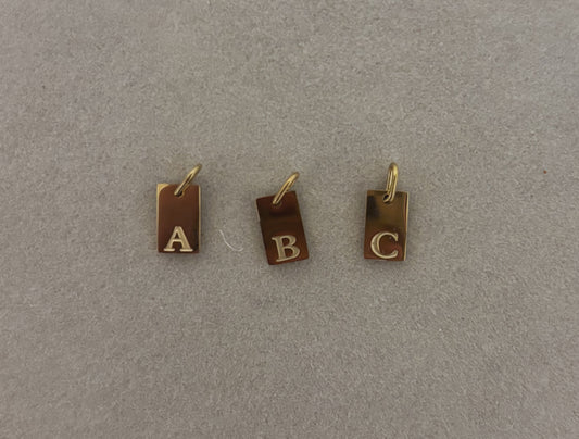 Rectangle Gold Letters