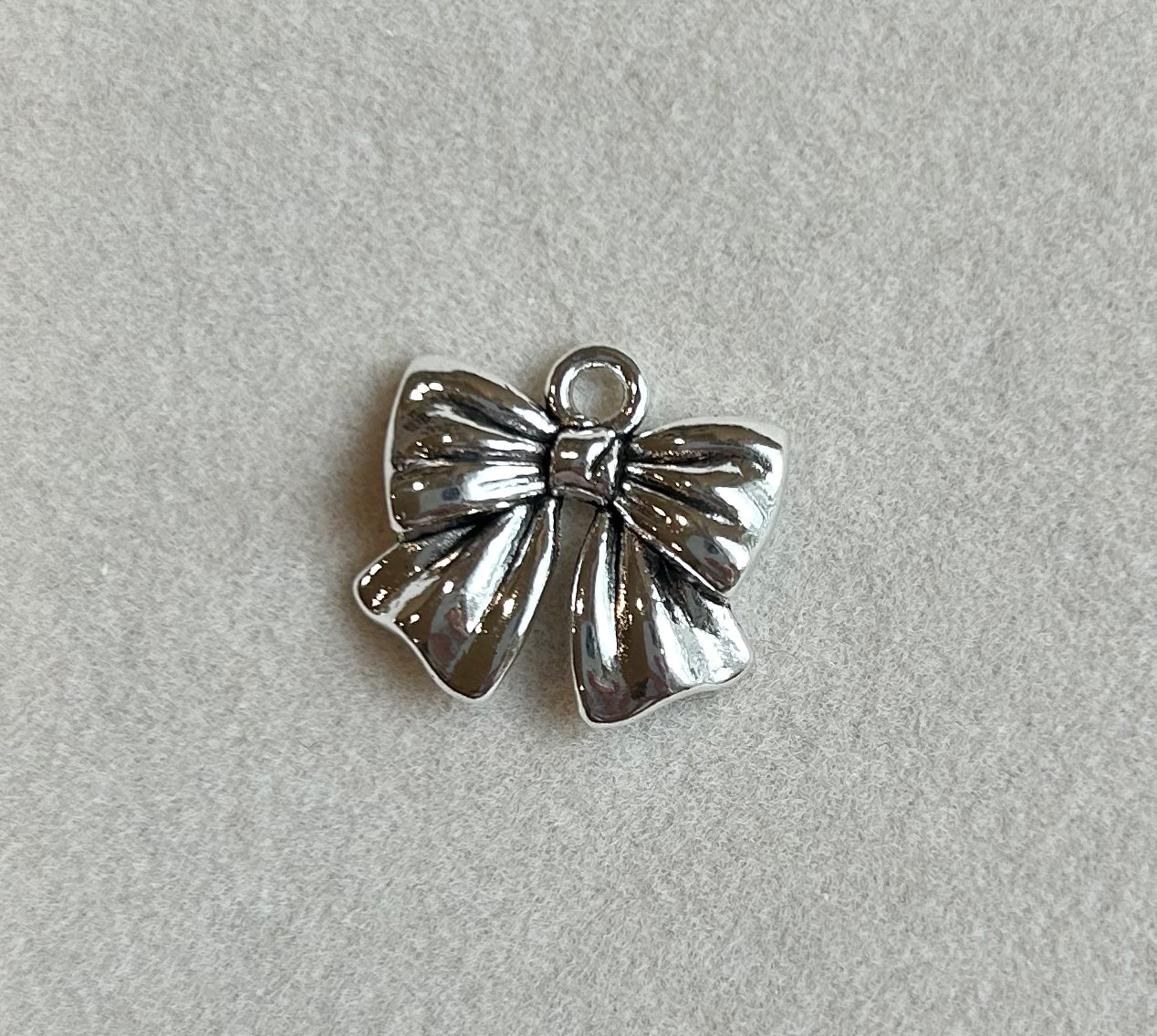 Silver Ribbon Bow