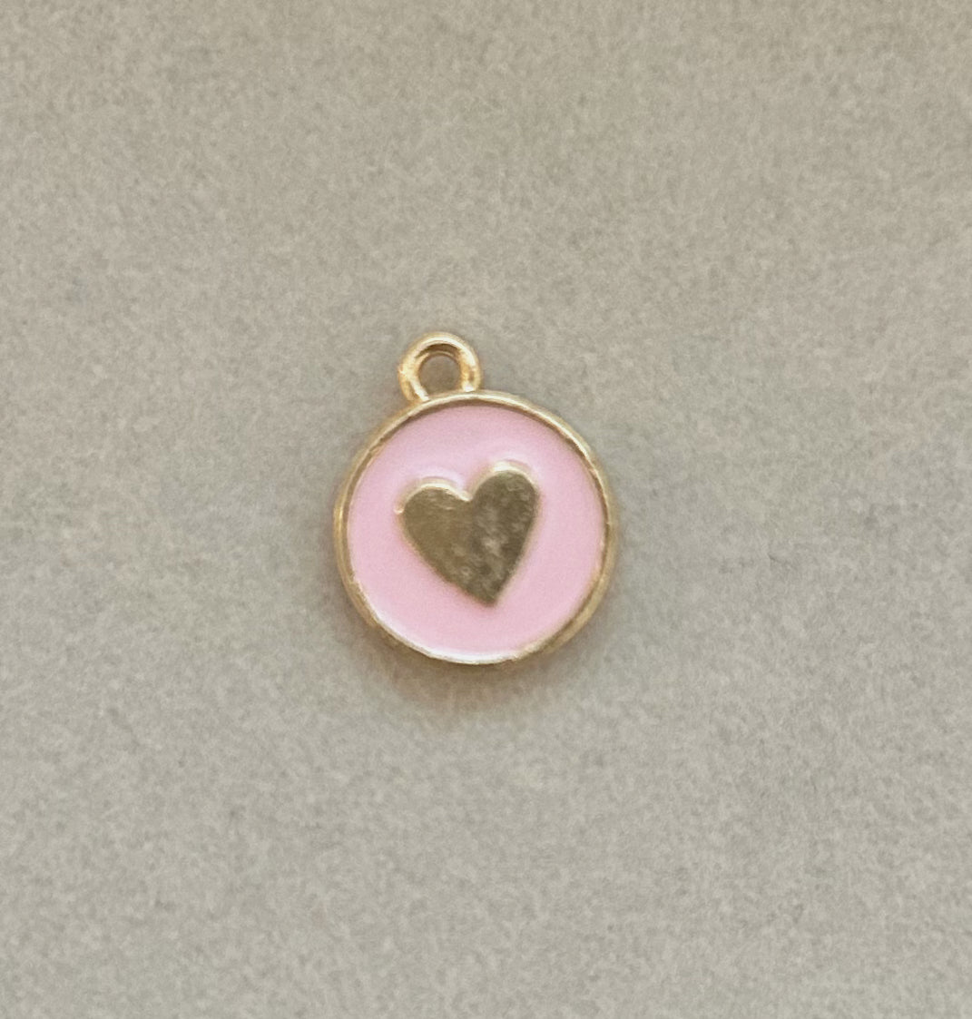 Circle Pink Heart