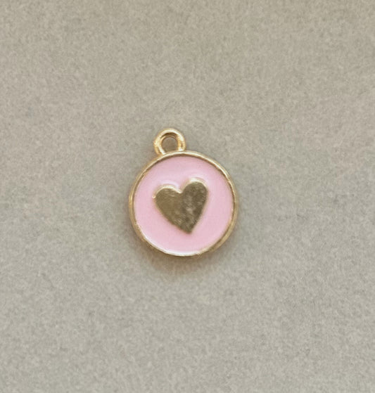 Circle Pink Heart