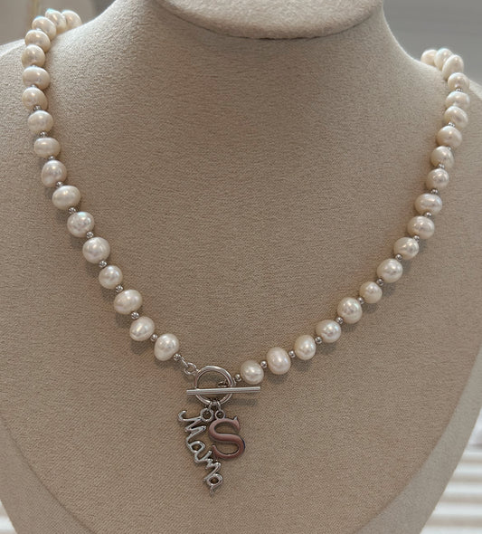 Silver Pearl Necklace