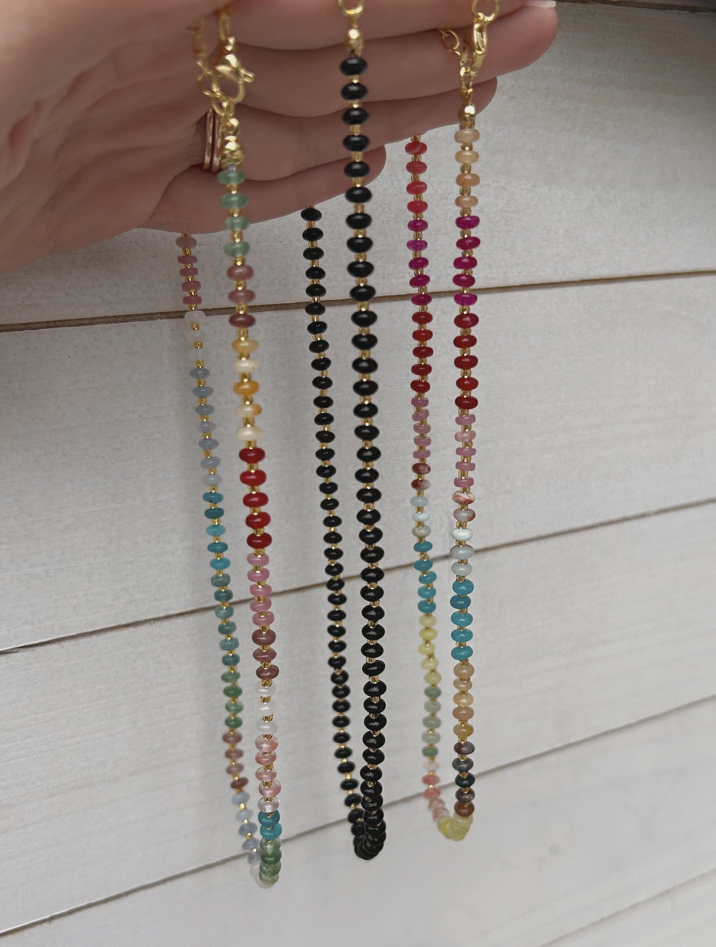 Rainbow Beaded Necklace